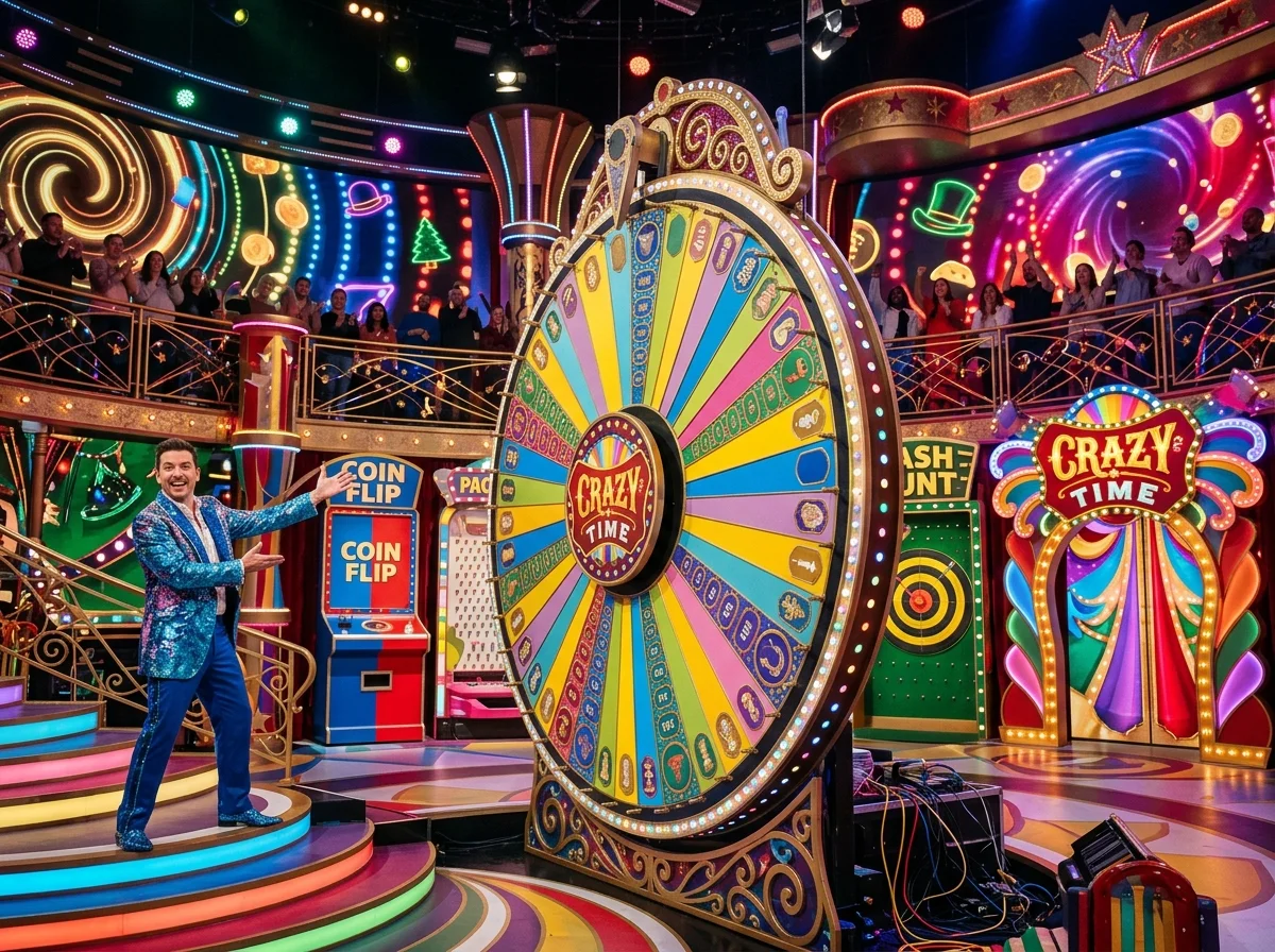 Crazy Time at Ducky Luck live dealer casino